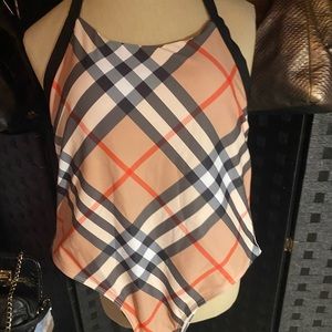 Burberry Alganon Check One-Piece Swimsuit
